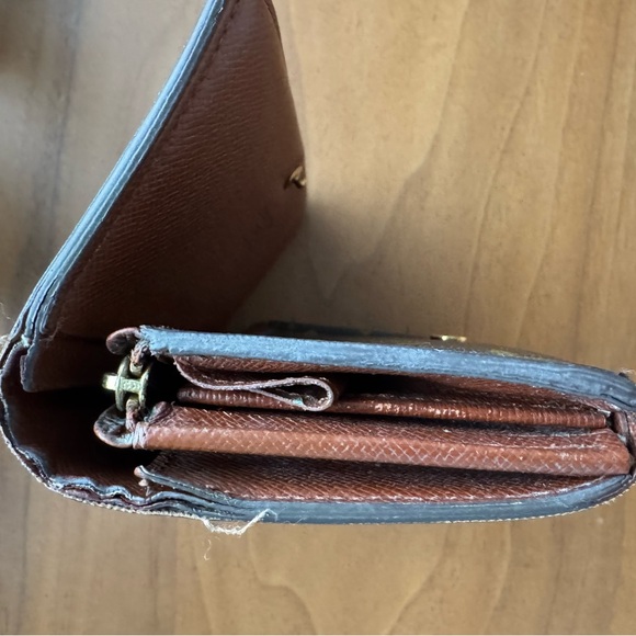 Louis Vuitton Brown and Gold Monogram Wallet - Picture 4 of 7